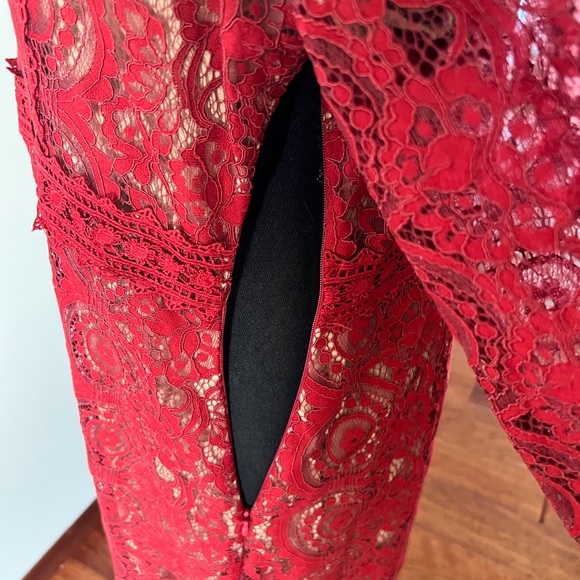 EUC: Polagram midi brick red lace - Picture 4 of 8